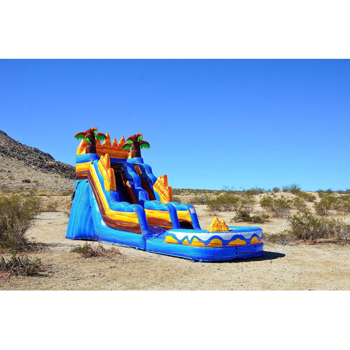 JumpOrange 19' Oasis Commercial Grade Water Slide with Detachable Deep